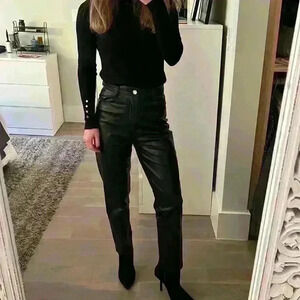 Zara Faux Leather Pants